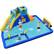 Front. Costway - Inflatable Water Slide Bounce House Climbing Wall without Blower - Multicolor.