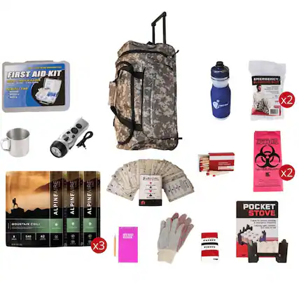 FCF ESE - FIRST AID KIT
WCL MAVD - JAREE ...
sgde EMERGENCY BLESPING BAS PERFECE FOR TP mri0 Aato x2 R EAPO BIOHAZARD
MOUNTAIN CHILI - I - | ! ALPINFAIRE ! ALPINEAIRE ALPINEAIRE + L & 1 2 BURYIVAL JOkER DANGER PELICNO x2 POCKET STOVE o 540 42 - x3 MEMO BOOK POCKEY VISSUE