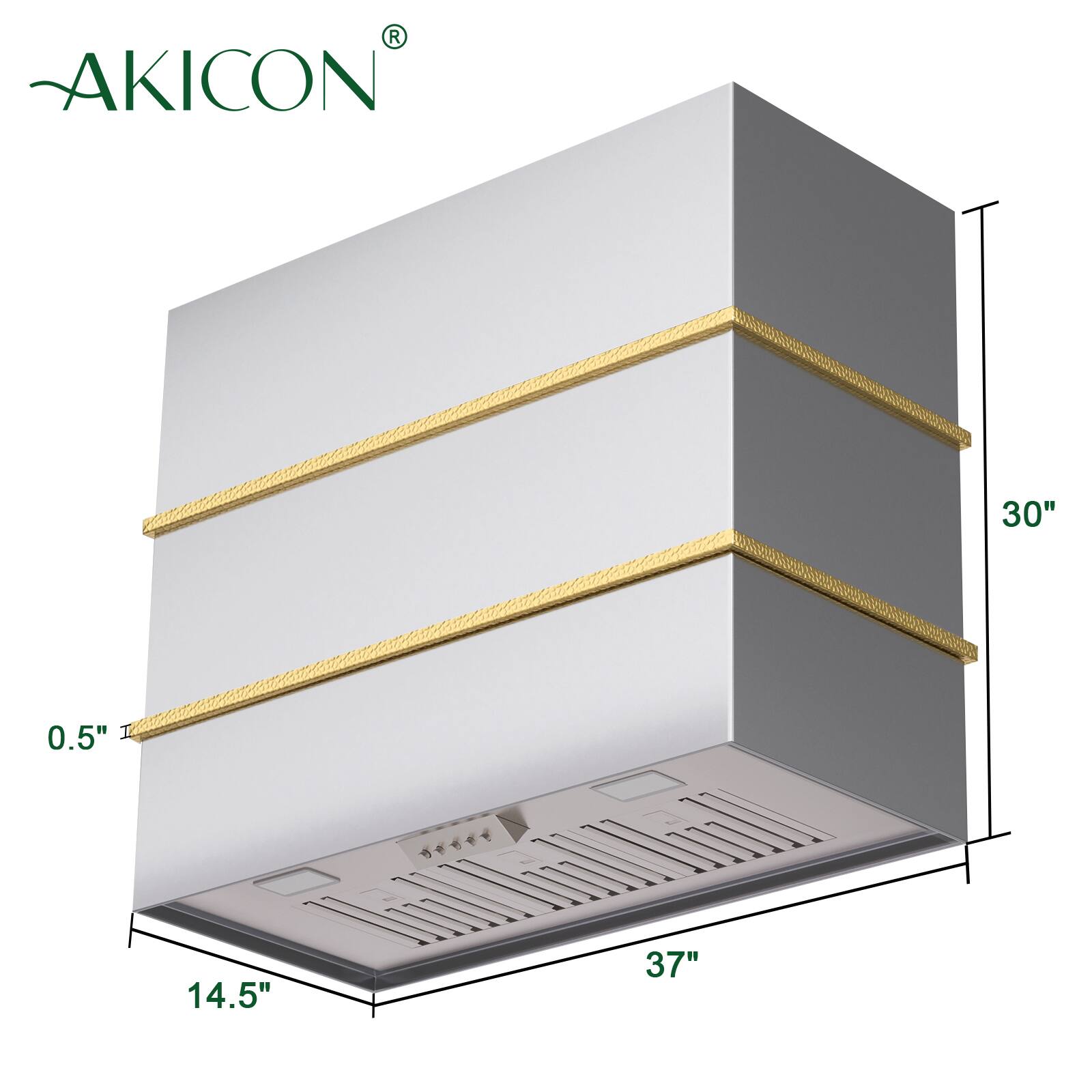AKICON  
30" x 0.5" x 14.5" x 37"