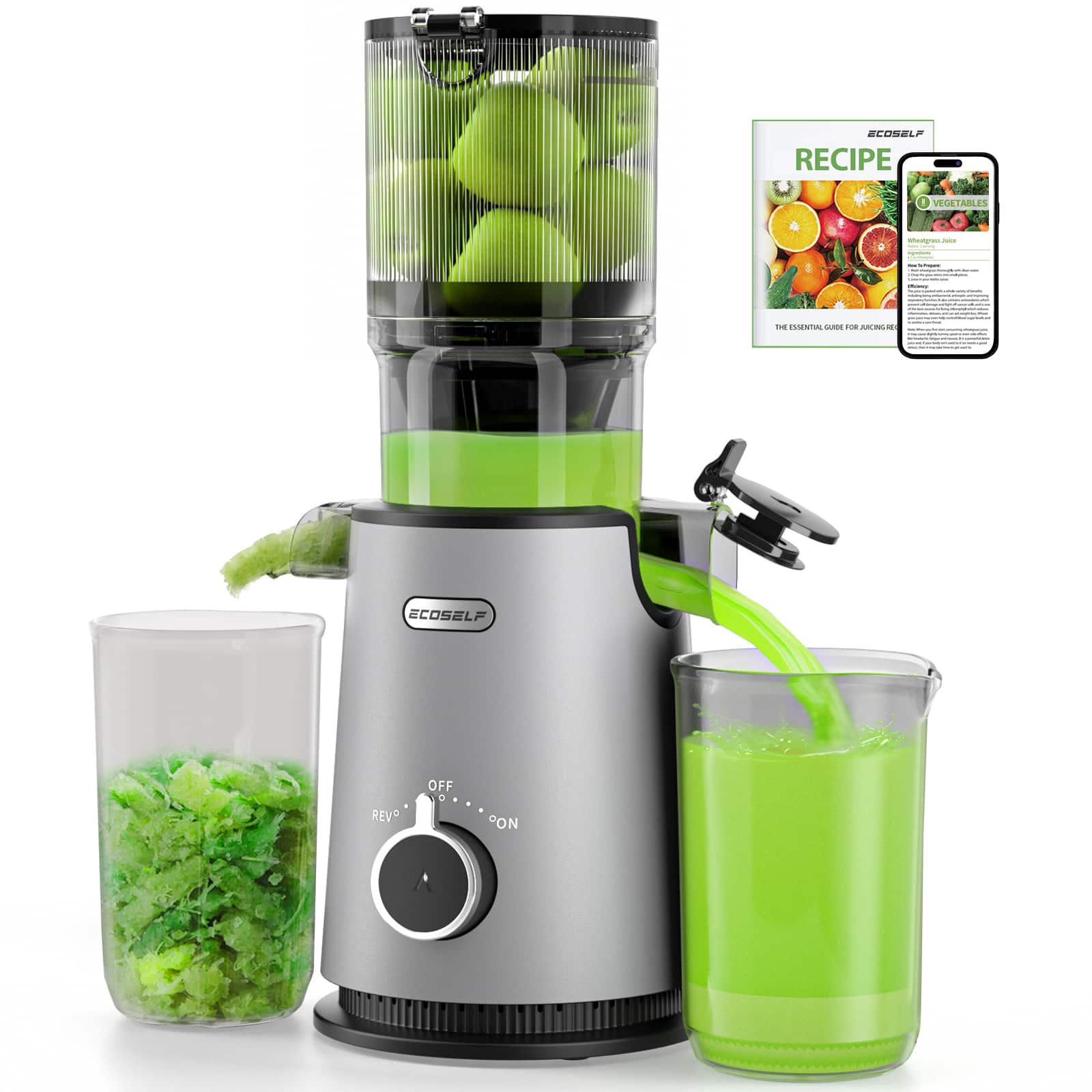 ECOSELF RECIPE VEGETABLES
THE ESSENTIAL GUIDE FOR JUICING VEGETABLES
- OFF
- REV
- ON