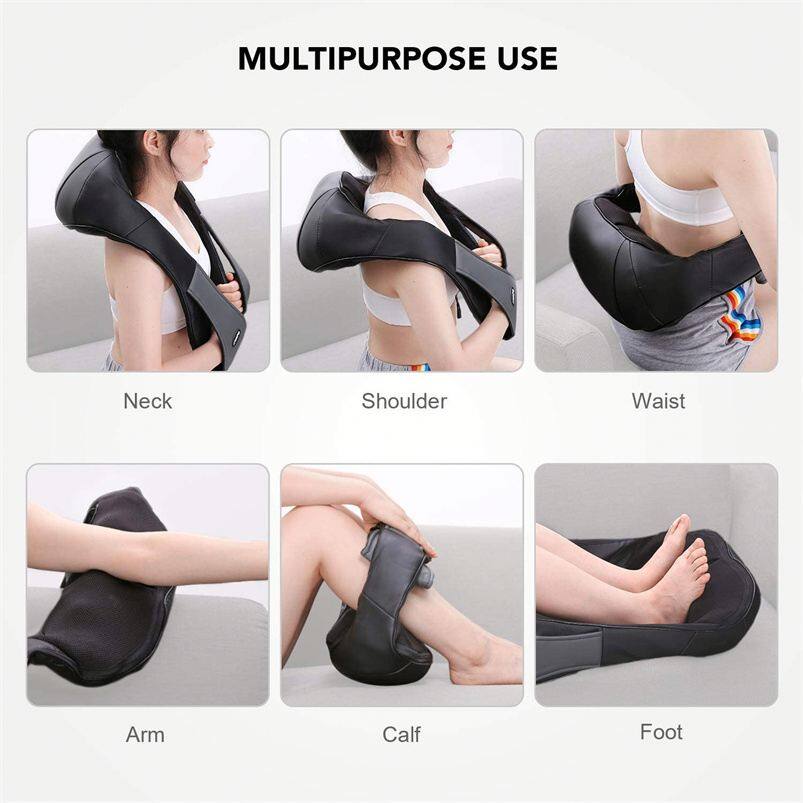 MULTIPURPOSE USE

- Neck
- Shoulder
- Waist
- Arm
- Calf
- Foot