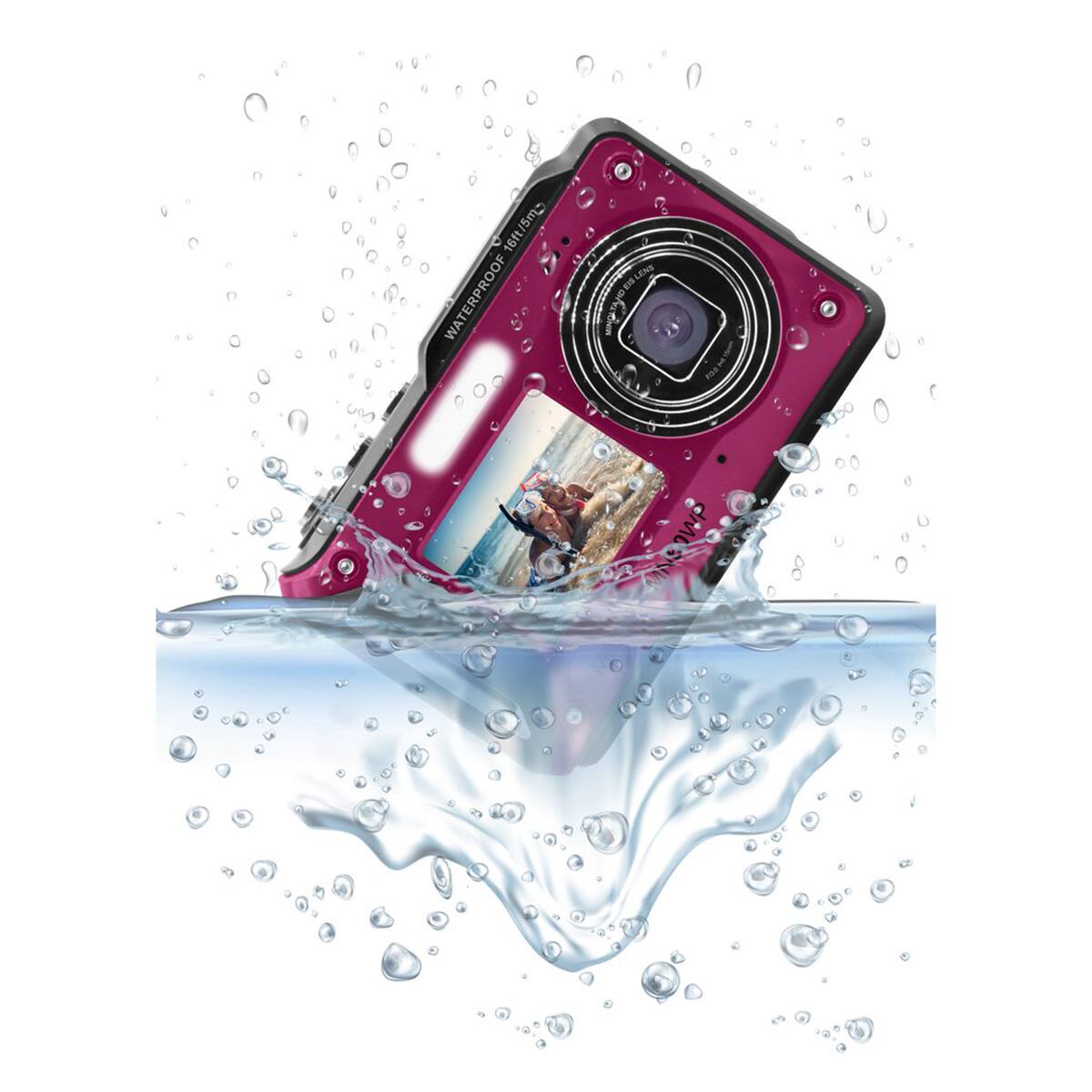 16ft/5m WATERPROOF  
EIS LENS  
TAND MINOA