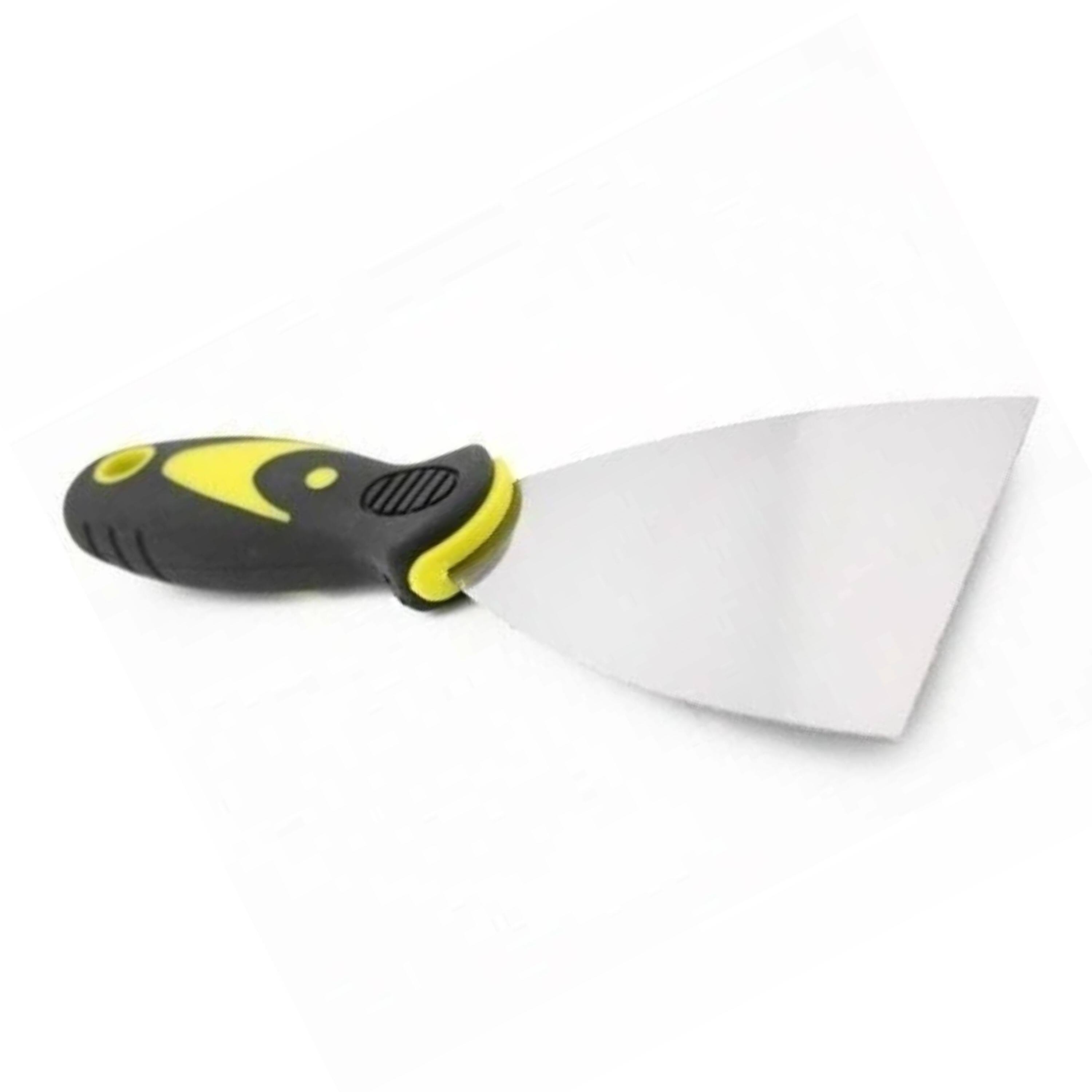 Left. Kitcheniva - 3" Inch Steel Flexible Scraper Putty Joint Drywall Knife With Rubber Handle.