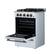 Alt View 2. Forno Appliances - Breno 2.3 Cu. Ft. Freestanding Gas Range with Antique Brass Accents - White.