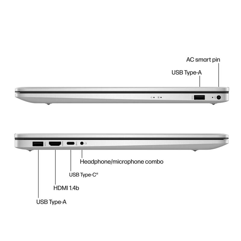 AC smart pin  
USB Type-A  
Headphone/microphone combo  
USB Type-C  
HDMI 1.4b  
USB Type-A