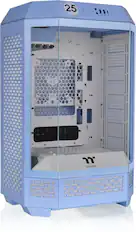 Front. Thermaltake - The Tower 300 Micro ATX PC Case - Hydrangea Blue.