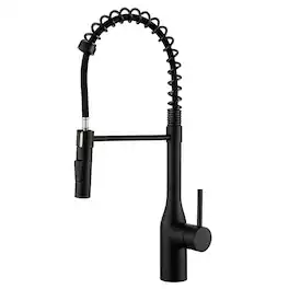 Bothwa Home - Spring 19.5 - Inch Kitchen Faucet - Matte Black