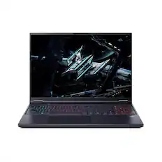 Front. Acer - Predator Helios 16 AI 16" OLED Gaming Laptop Intel Core Ultra 9 275HX 32GB DDR5 1TB SSD RTX 5090 Win11 PH16-73 - Abyssal Black.