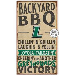 Jardine - Loyola Greyhounds 11" x 20" Indoor/Outdoor BBQ Sign - Brown