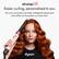 The image features a woman with red hair holding a hair curler, which is advertised as an airwrap i.d. The product claims to offer easier curling and personalization, along with the ability to intelligently adjust heat and airflow for the perfect curl every time. The brand associated with this product is Dyson.