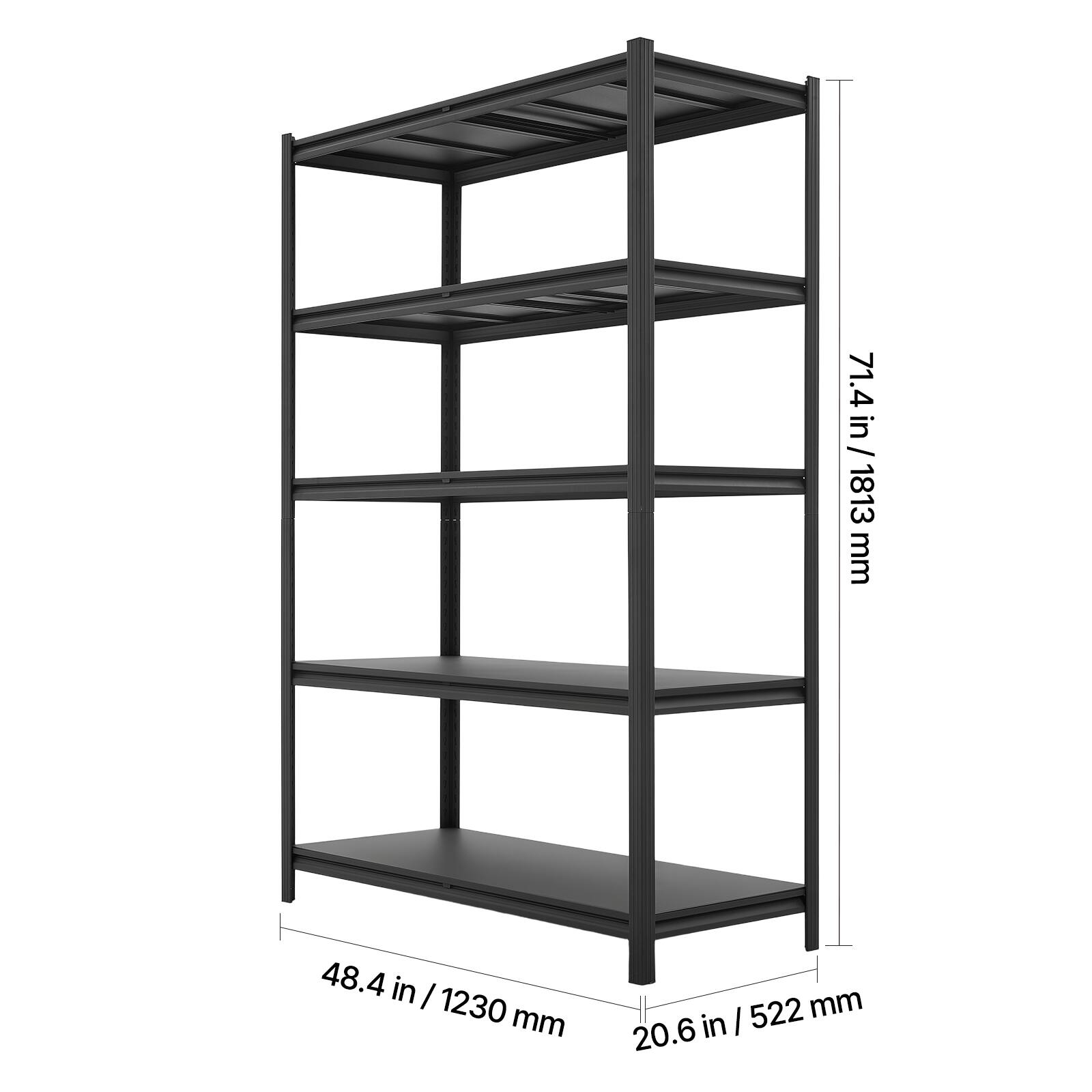 71.4 in / 1813 mm  
48.4 in / 1230 mm  
20.6 in / 522 mm