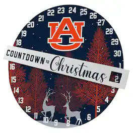 Pegasus - Auburn Tigers Countdown to Christmas Wall Sign - Multicolor