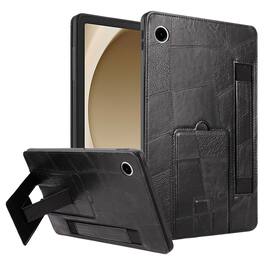 UUCOVER - Case for Samsung Galaxy Tab A11+ 11-inch 2025 (SM-X230/X236/X238) Shockproof PU Leather+TPU Stand Cover with Hand Strap - Black