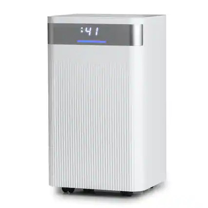 Front. Costway - Costway 32 Pints Dehumidifier Portable Dehumidifier with 3-Color Indicator 2000 Sq.Ft Coverage Area - White.