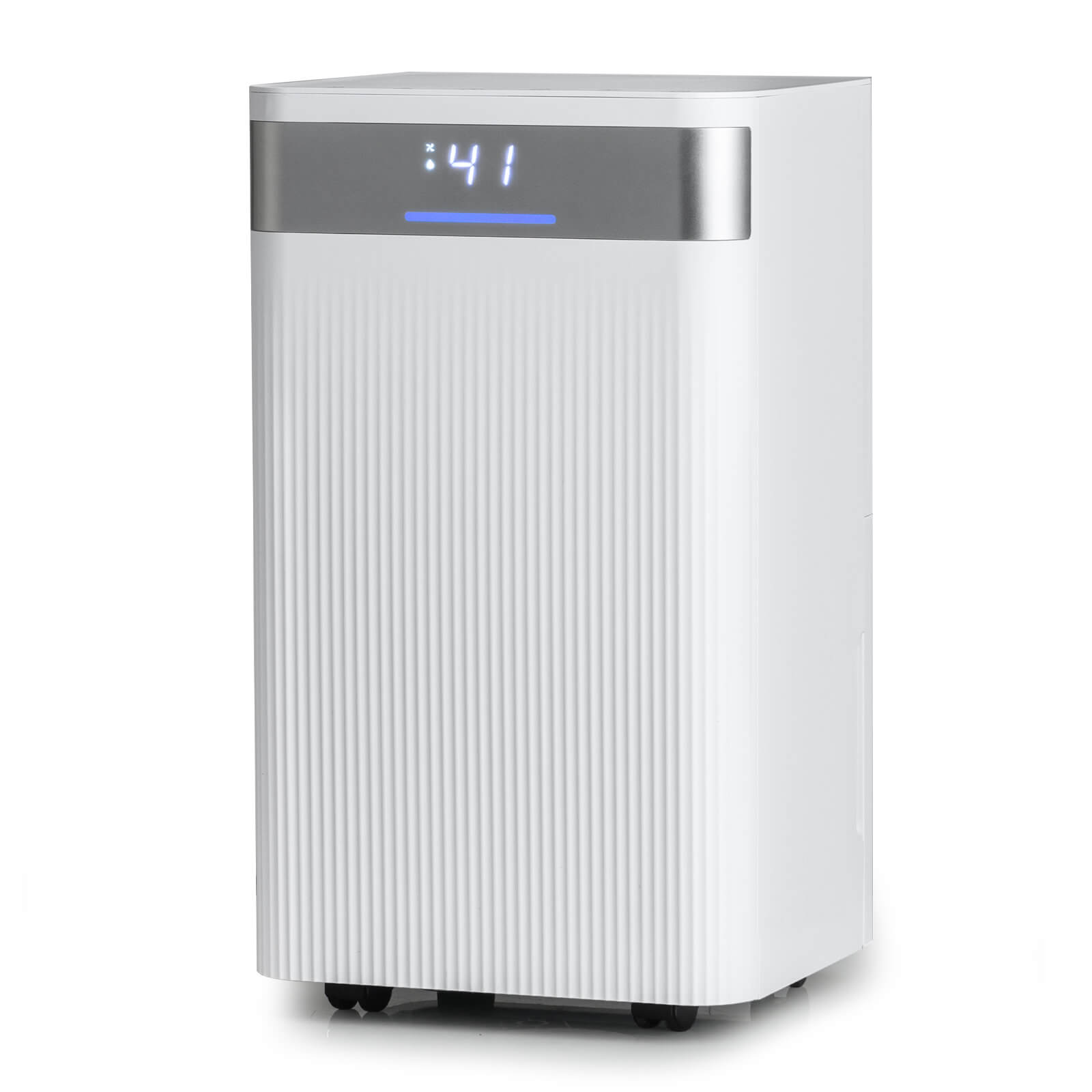 Costway - 32 Pints Dehumidifier Portable Dehumidifier with 3-Color Indicator 2000 Sq.Ft Coverage Area - White