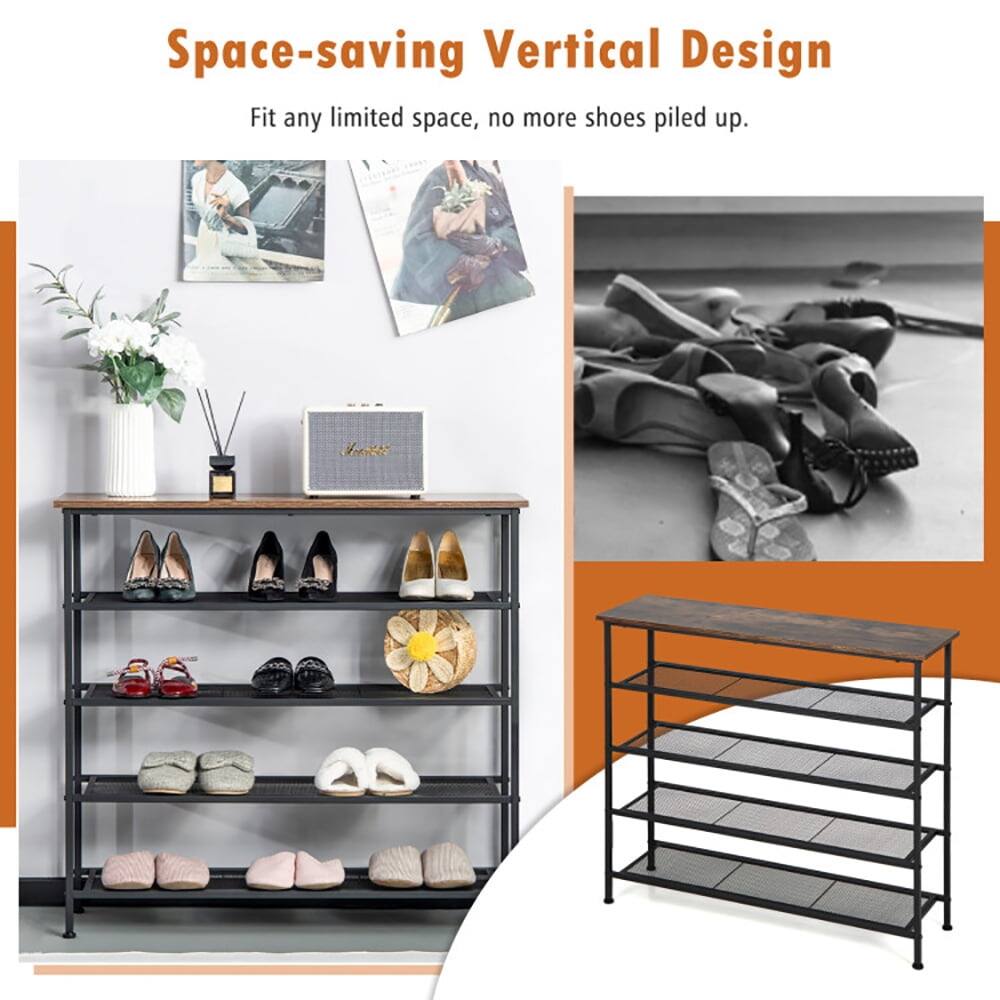 Space-saving Vertical Design  
Fit any limited space, no more shoes piled up.