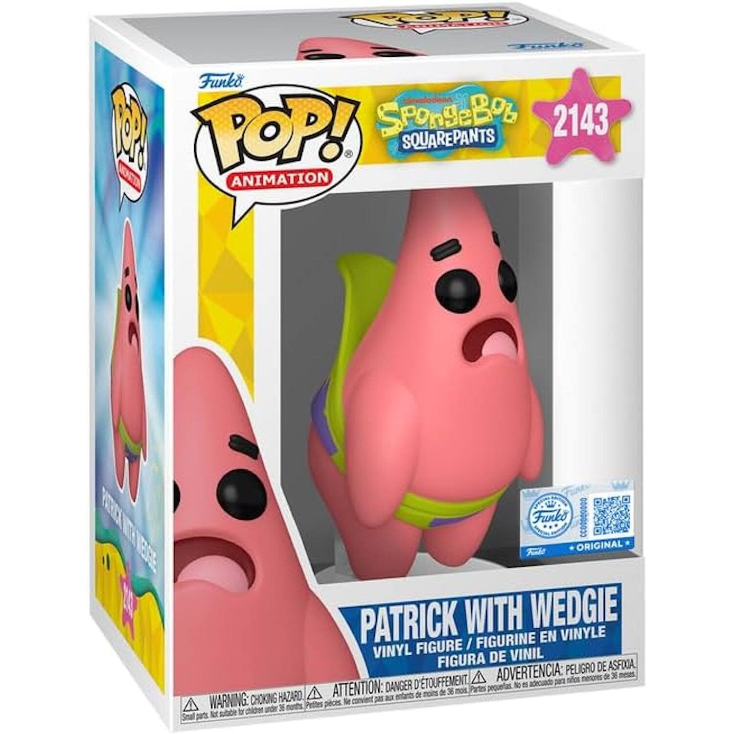 Funko Pop! Animation: Spongebob Squarepants - Patrick With Wedgie Vinyl Figure #2143