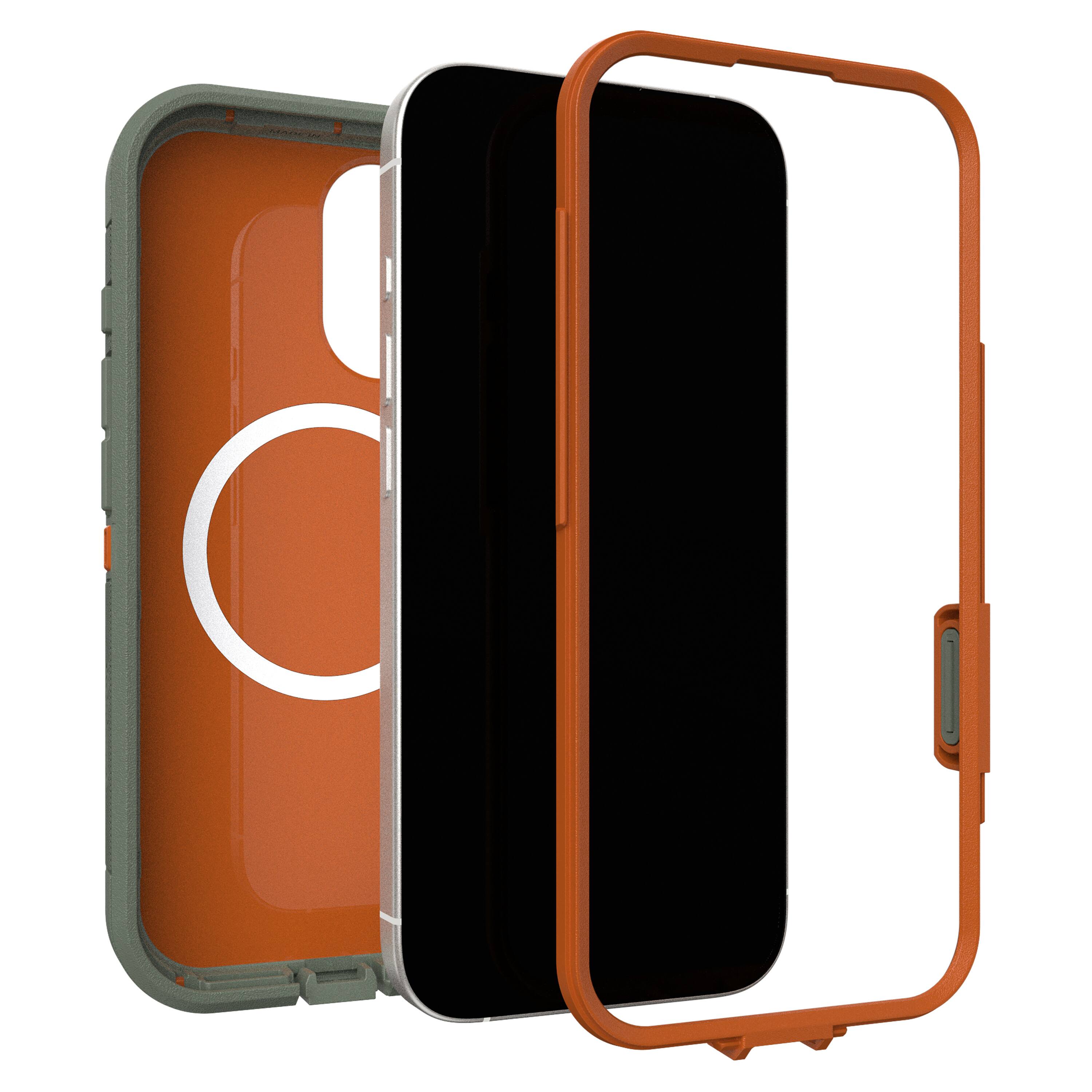 Back. OtterBox - Defender Series Pro XT Hard Shell for Apple iPhone 17 - Green.