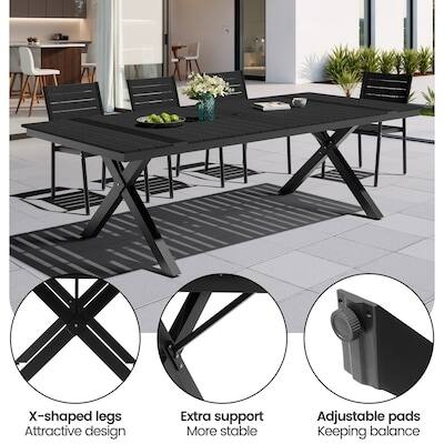 X-shaped legs  
Attractive design  
Extra support  
More stable  
Adjustable pads  
Keeping balance