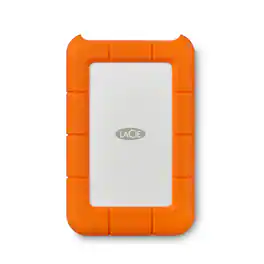 LaCie - Rugged Mini SSD 2TB Solid State Drive - USB 3.2 Gen 2x2, speeds up to 2000MB/s (STMF2000400) - Silver and Orange