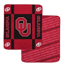 Pegasus - Oklahoma Sooners 60- x 70- Reverse Block Wordmark Double-Sided Blanket - Multicolor