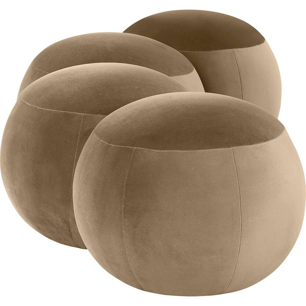 Alt View 4. Meridian Furniture - Apollo Beige Velvet Bench - Beige.