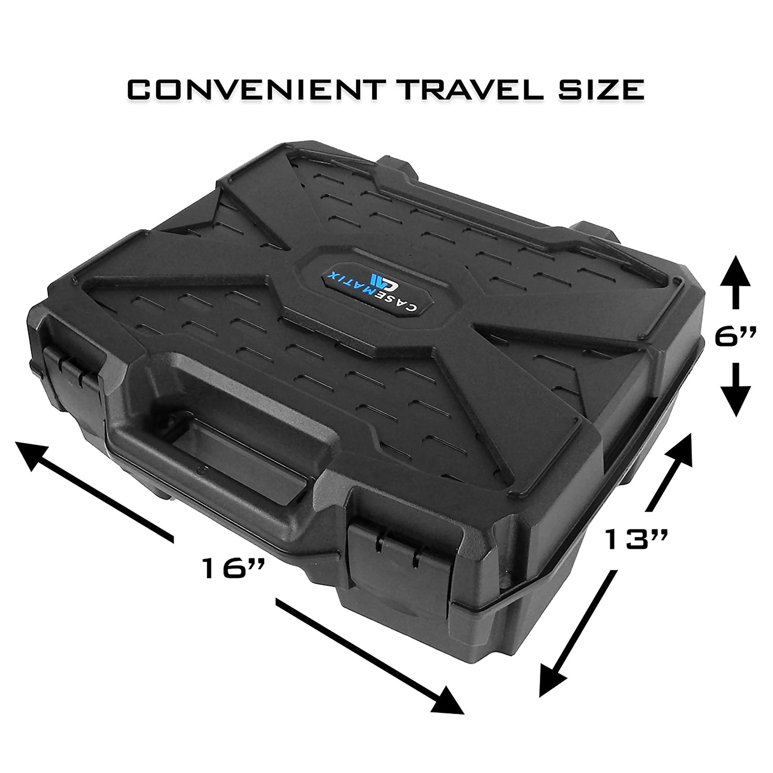 CONVENIENT TRAVEL SIZE  
CASEMATIX  
6" 16" 13"