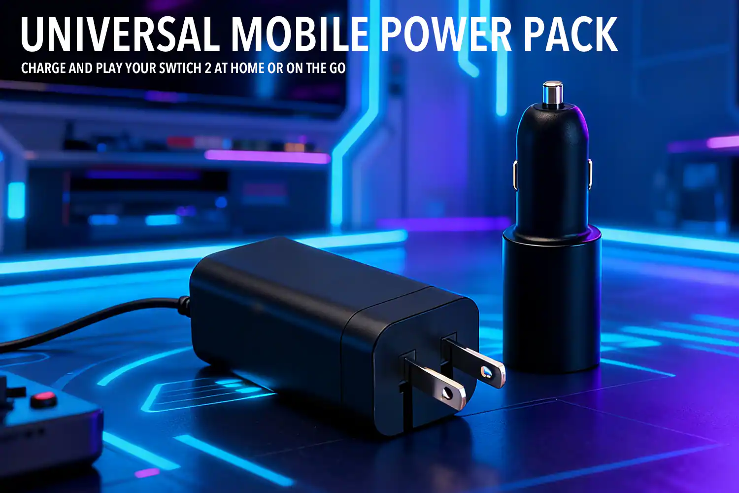 UNIVERSAL MOBILE POWER PACK  
CHARGE AND PLAY YOUR SWITCH 2 AT HOME OR ON THE GO