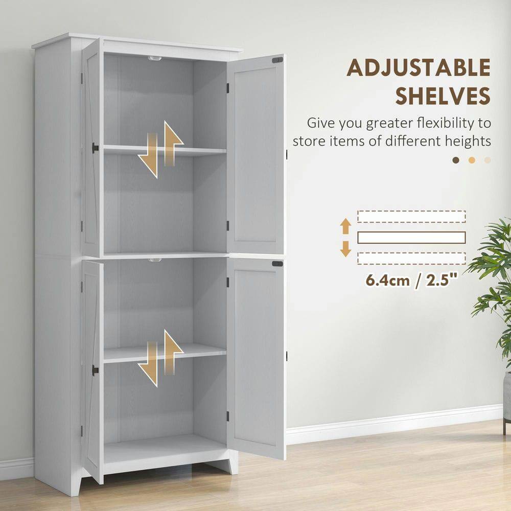 ADJUSTABLE SHELVES  
Give you greater flexibility to store items of different heights  

6.4cm / 2.5"