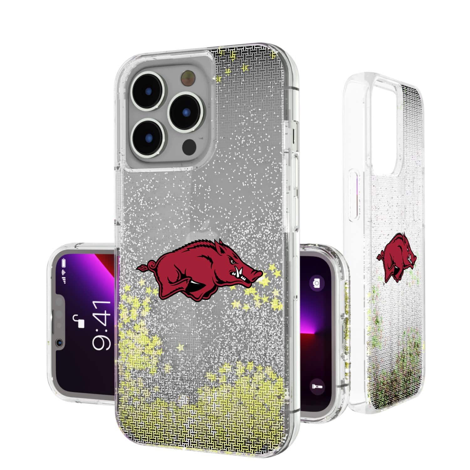 Keyscaper - NCAA - Arkansas Razorbacks Linen Logo iPhone Glitter Case - 13 Pro - Multicolor price history on PriceWatchPro