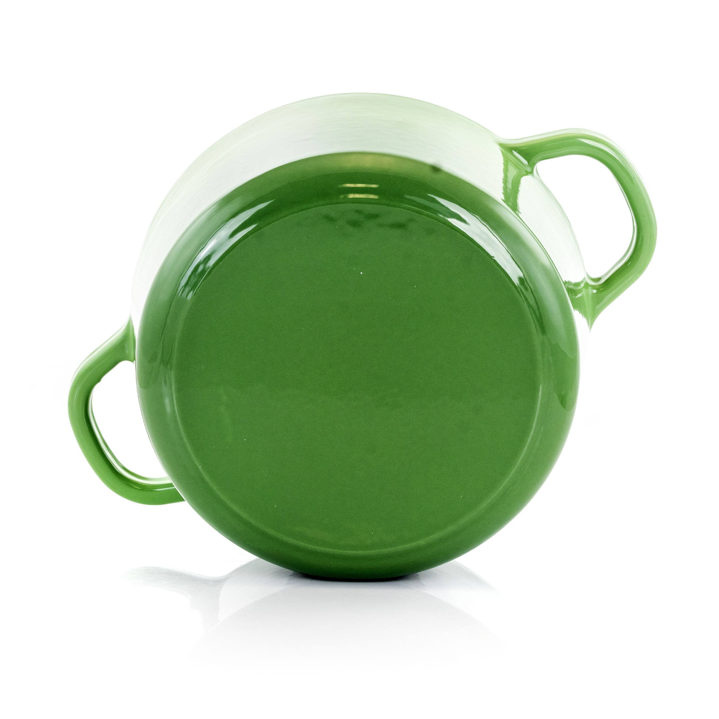 Alt View 3. Crockpot - Crock-Pot Artisan 2 Piece 3 Quarts Enameled Cast Iron Dutch Oven in Pistachio Green - Pistachio Green.