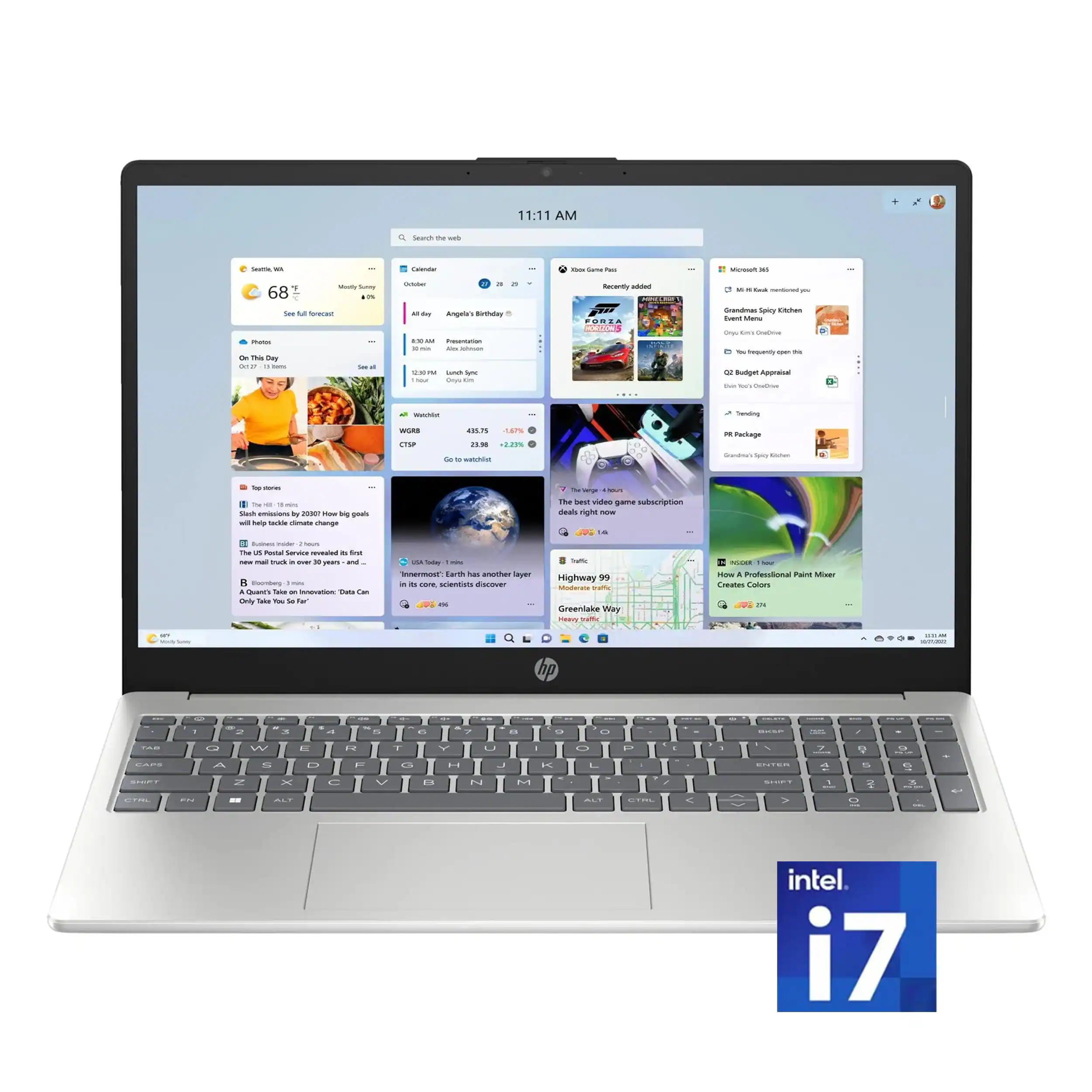 HP - 15.6" FHD IPS Touchscreen Laptop, Intel i7-1255U, 32GB DDR4 RAM, 1TB SSD,Intel Iris Xe Graphics,Win 11 - Silver