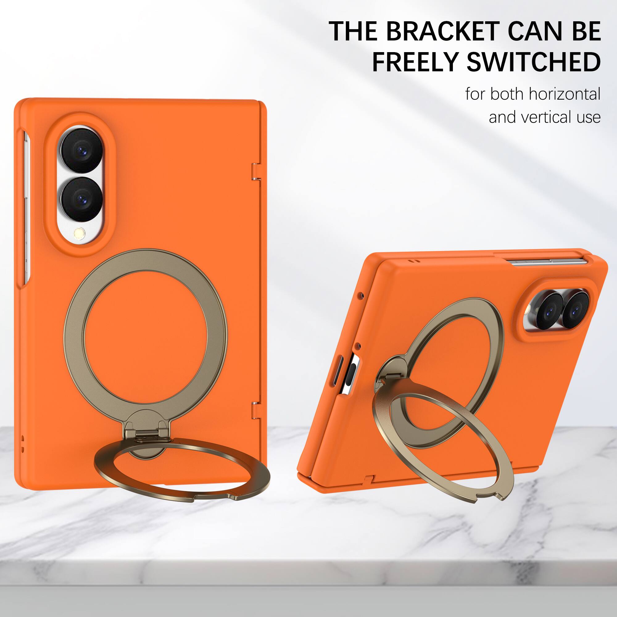 THE BRACKET CAN BE FREELY SWITCHED for both horizontal and vertical use