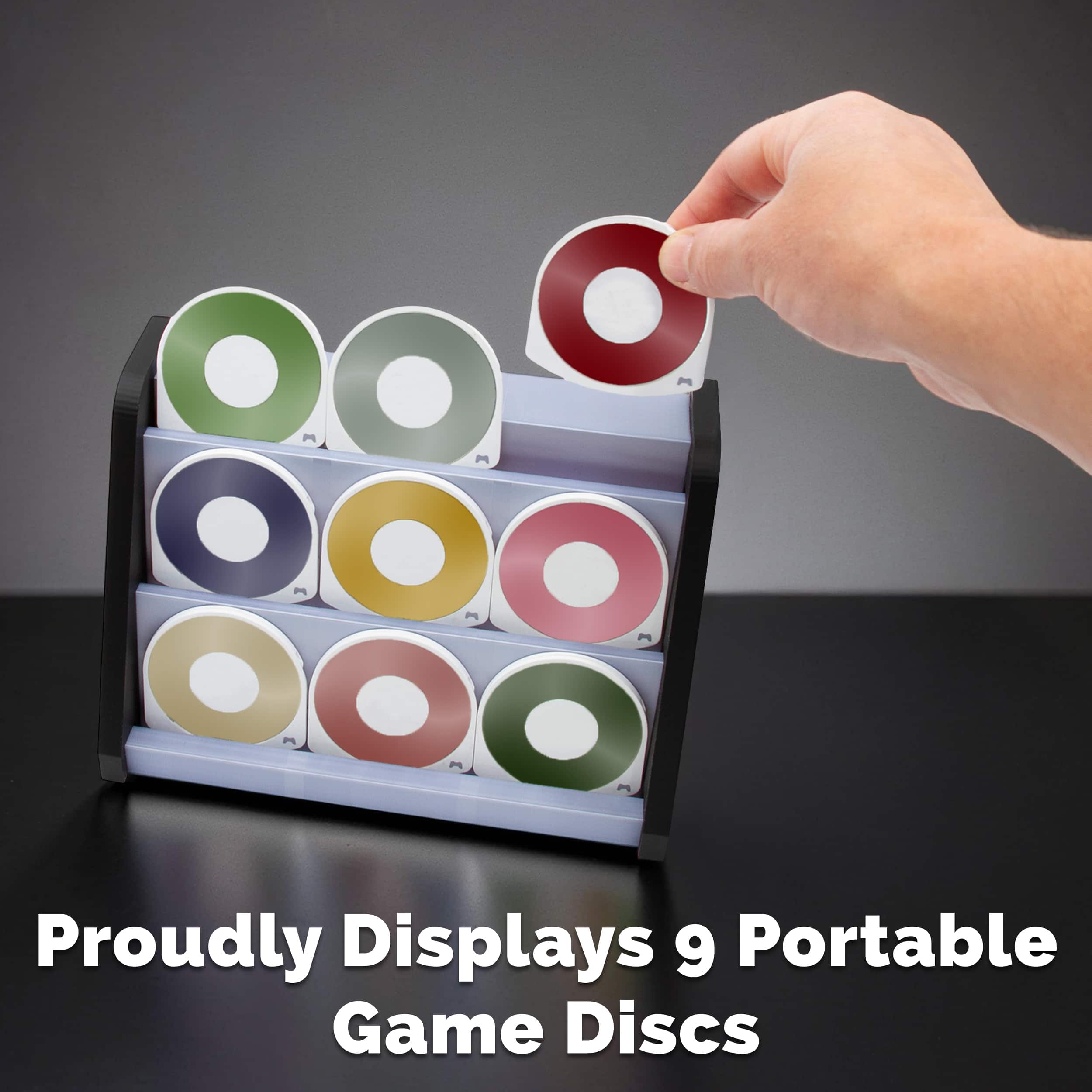 CASEMATIX UMD Disc Holder & Display Stand – Organizer Tower
