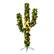 Front. Costway - 5Ft Pre-Lit Cactus Christmas Tree LED Lights Ball Ornaments - Green.