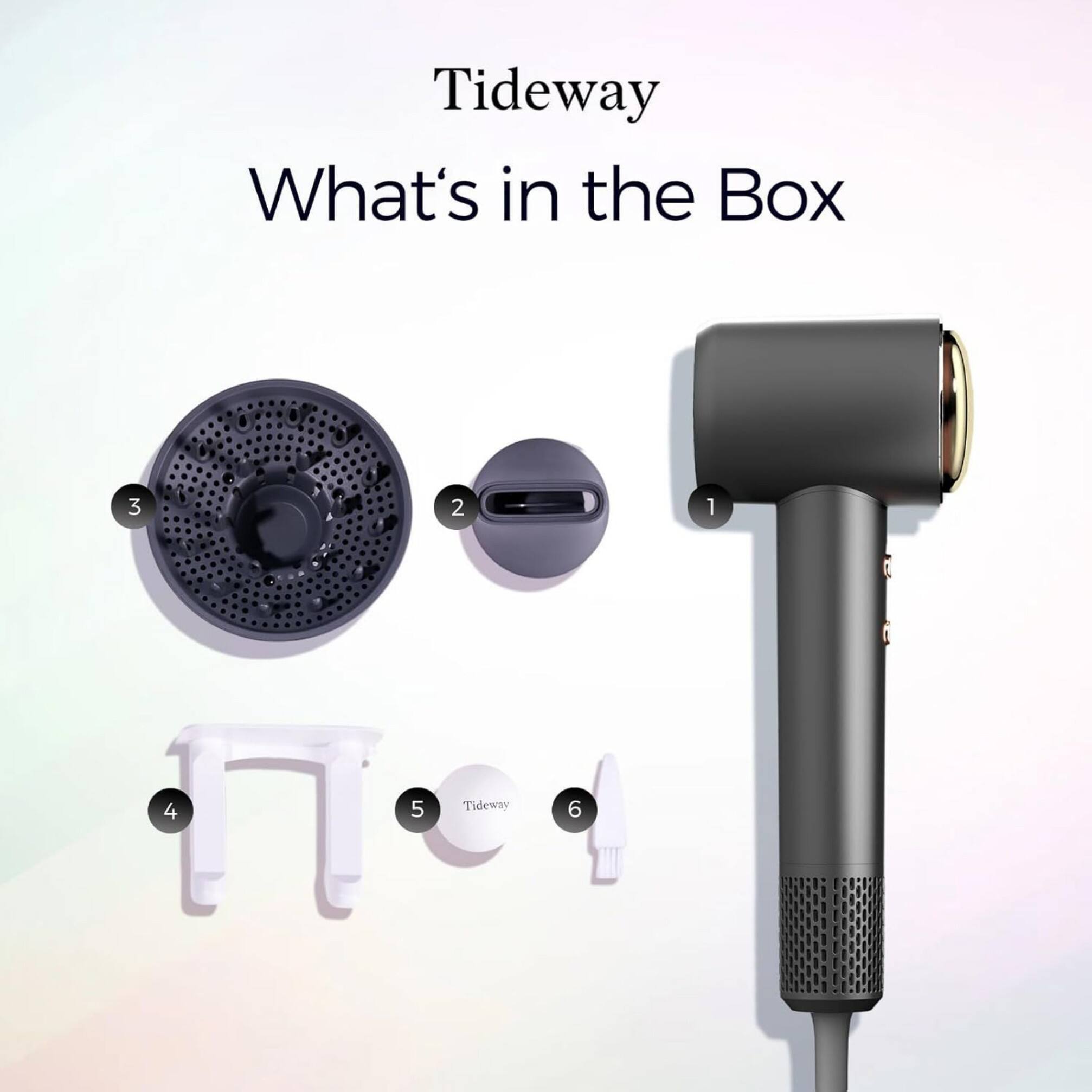 Tideway  
What's in the Box

1  
2  
3  
4  
5  
6