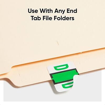 Use With Any End Tab File Folders