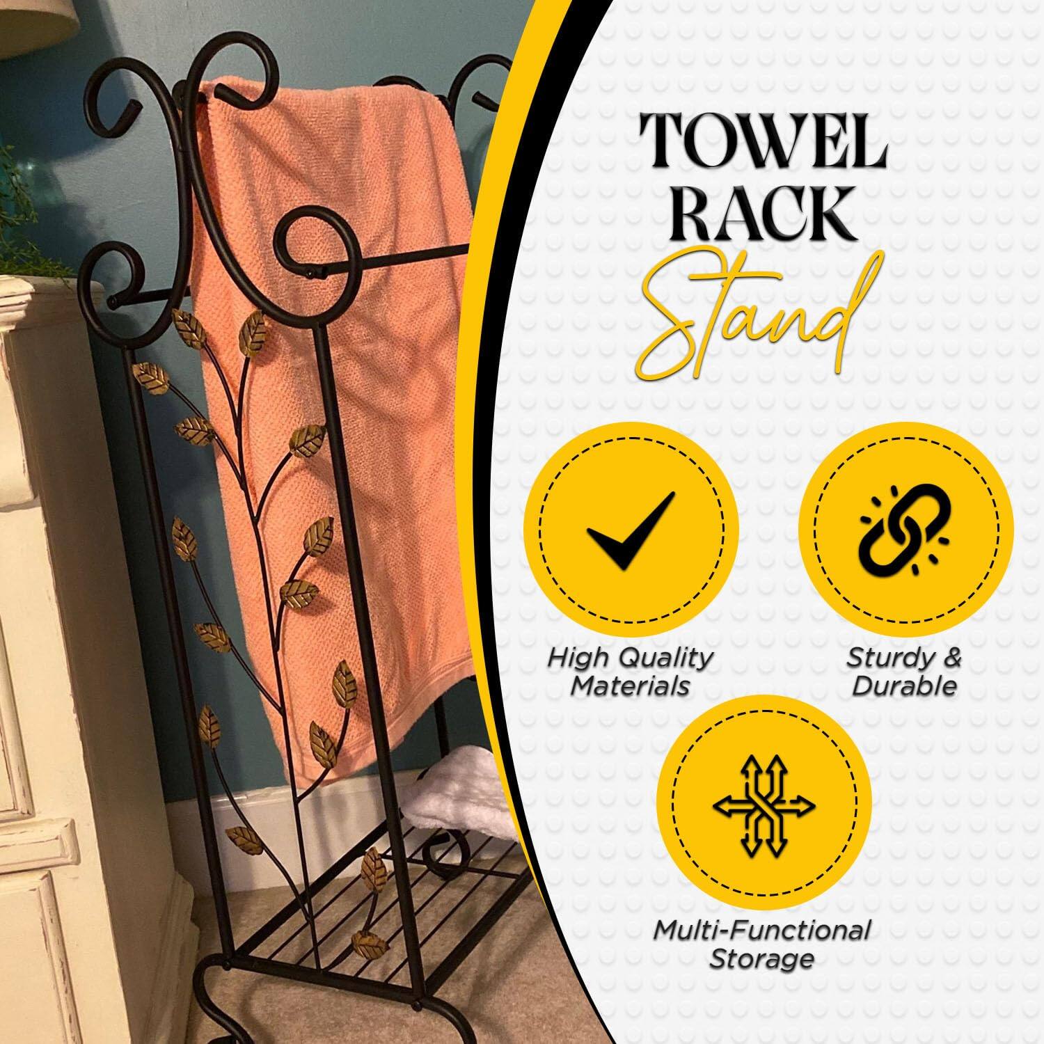 Towel Rack Stand

- High Quality Materials
- Sturdy & Durable
- Multi-Functional Storage