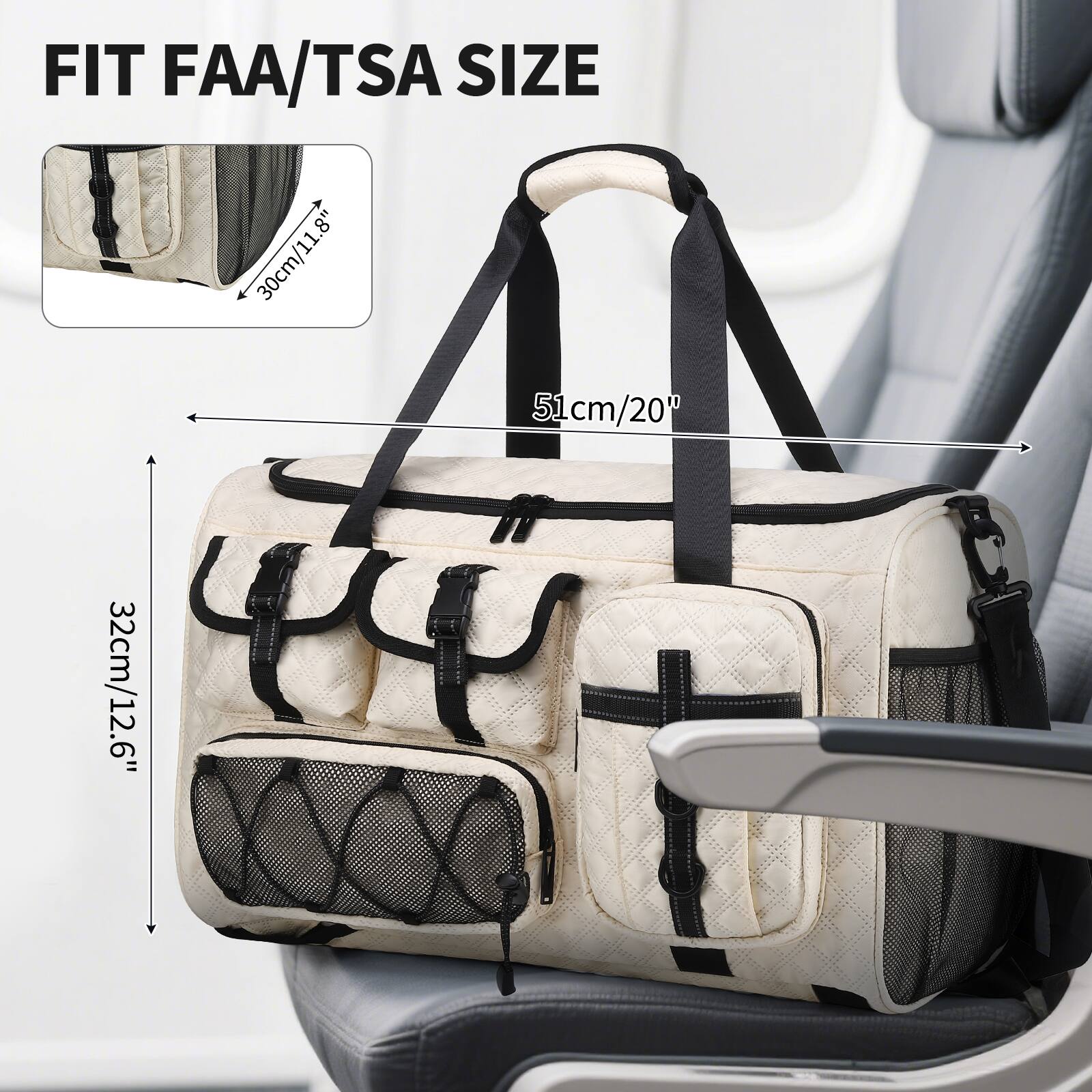 FIT FAA/TSA SIZE  
30cm/11.8"  
51cm/20"  
32cm/12.6"