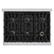 Alt View 2. ZLINE - 36 in. Wide 6 Burner Classic Gas Range with Cooktop and Convection Oven (CGR-BLM-36) - Satin Steel/White Matte.