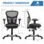 Product Dimension: Weight Capacity: 300 lbs. 35"-39" 19.5" 24"-26.5" 19.5" 26" 10" 17.5" 19.5" 11"-13.5" 4" 20.5" 17.5"-21.5" 27.5".