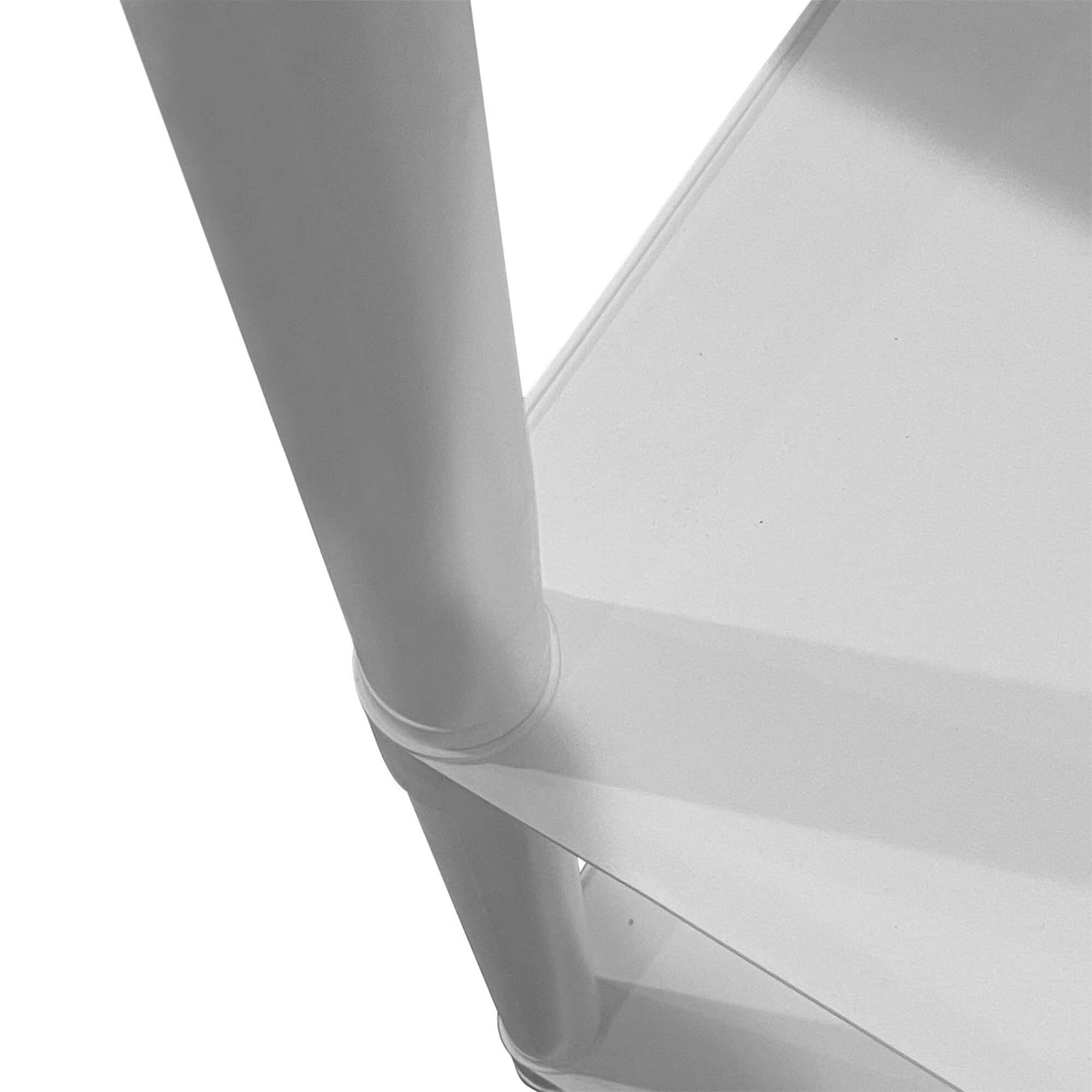 Alt View 7. Juggernaut Storage - Juggernaut Storage 75.5" Plastic 5 Tier Garage/Shed Utility Shelving Rack, White - White.