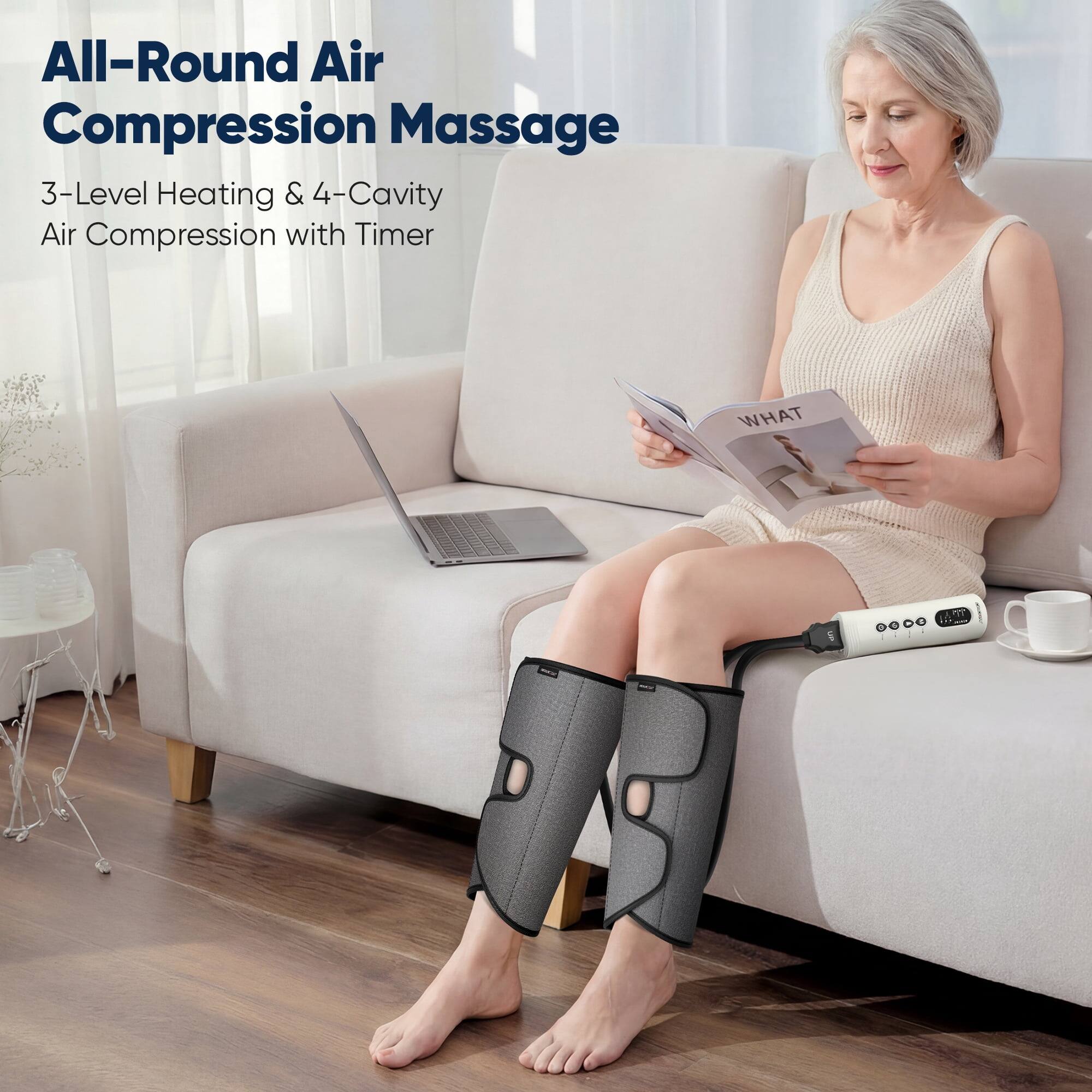 All-Round Air Compression Massage  
3-Level Heating & 4-Cavity Air Compression with Timer