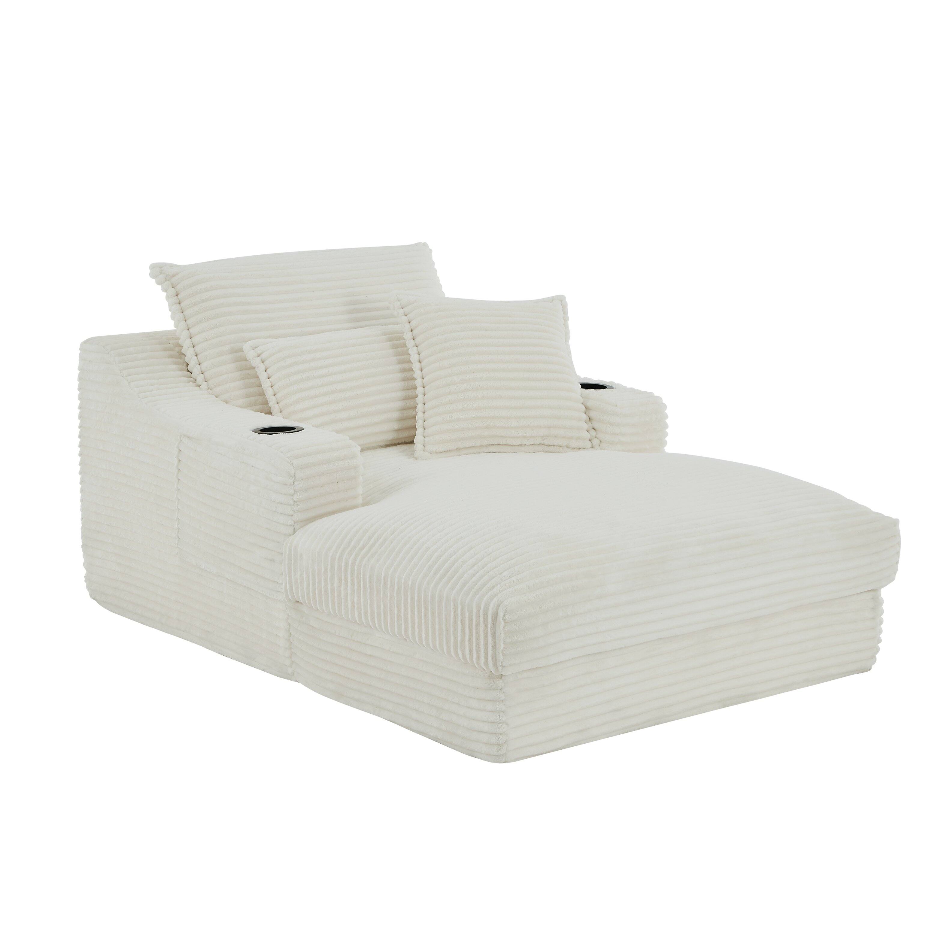 Alt View 6. GOODSILO - Modern Comfort Sofa with Cushioned Compression for Living Room, Bedroom, Apartment, and Office - White.