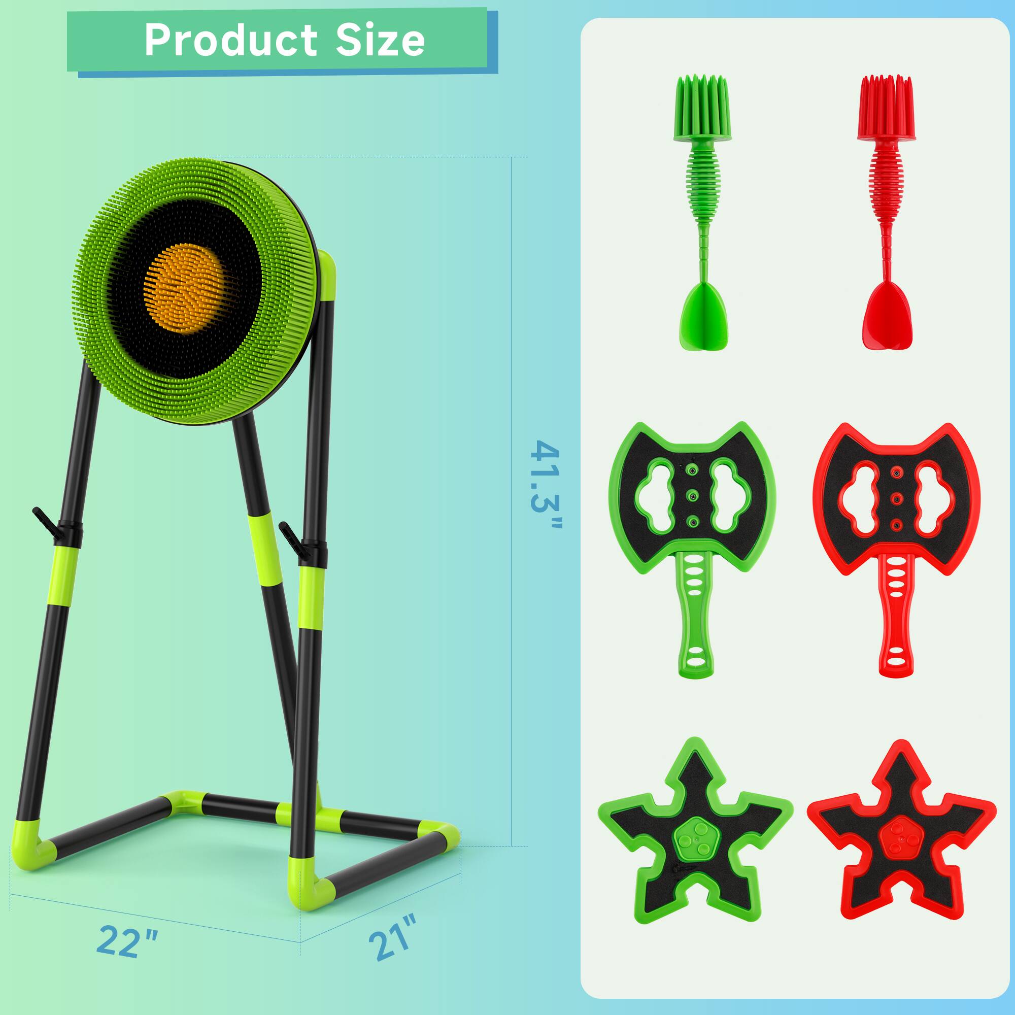 Topteng 3 in 1 Axe & Dart Throwing Game Set for Kids Safe Indoor