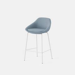 Branch Furniture - Branch Bistro Counter Stool – Durable, Stylish Seating with Ergonomic Comfort for Kitchens and Bars - Smoke Blue / White