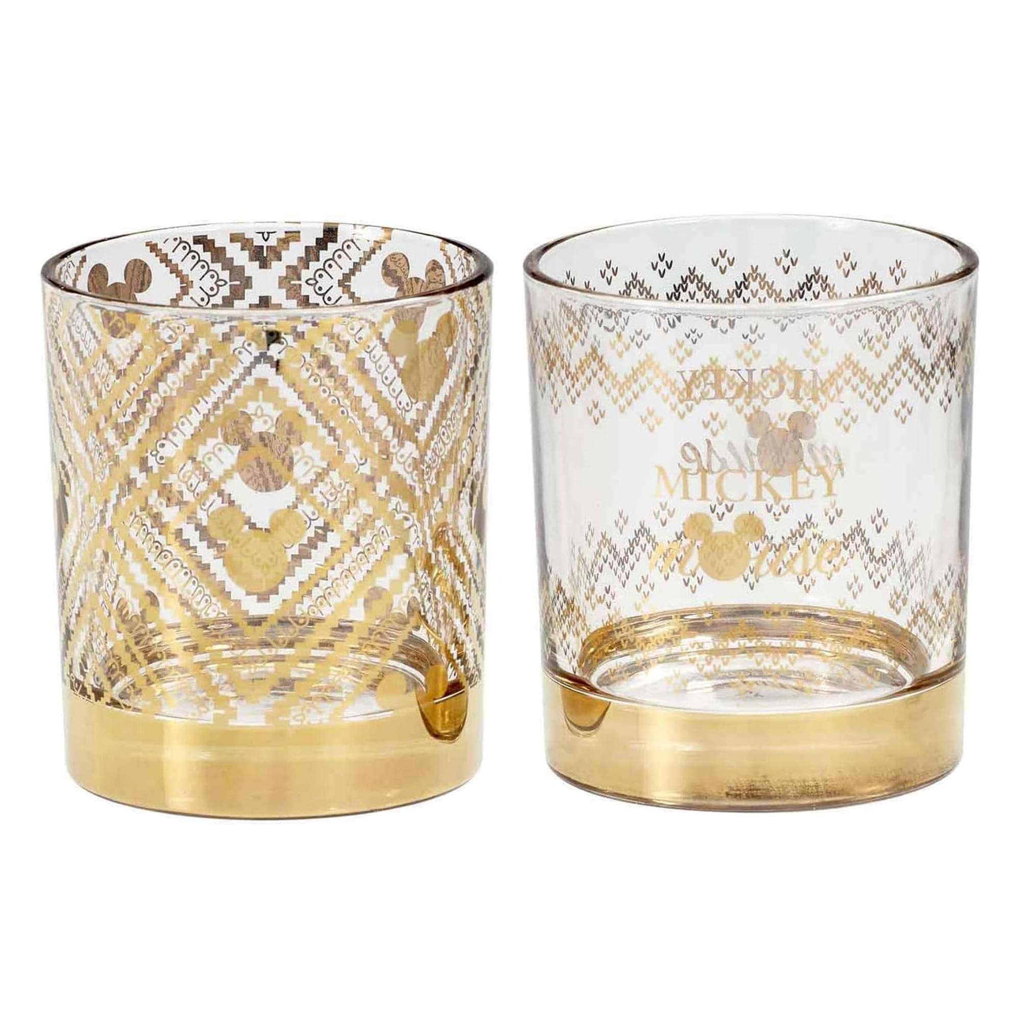 Funko - Disney Mickey Mouse Glass Tumbler Set - Clear