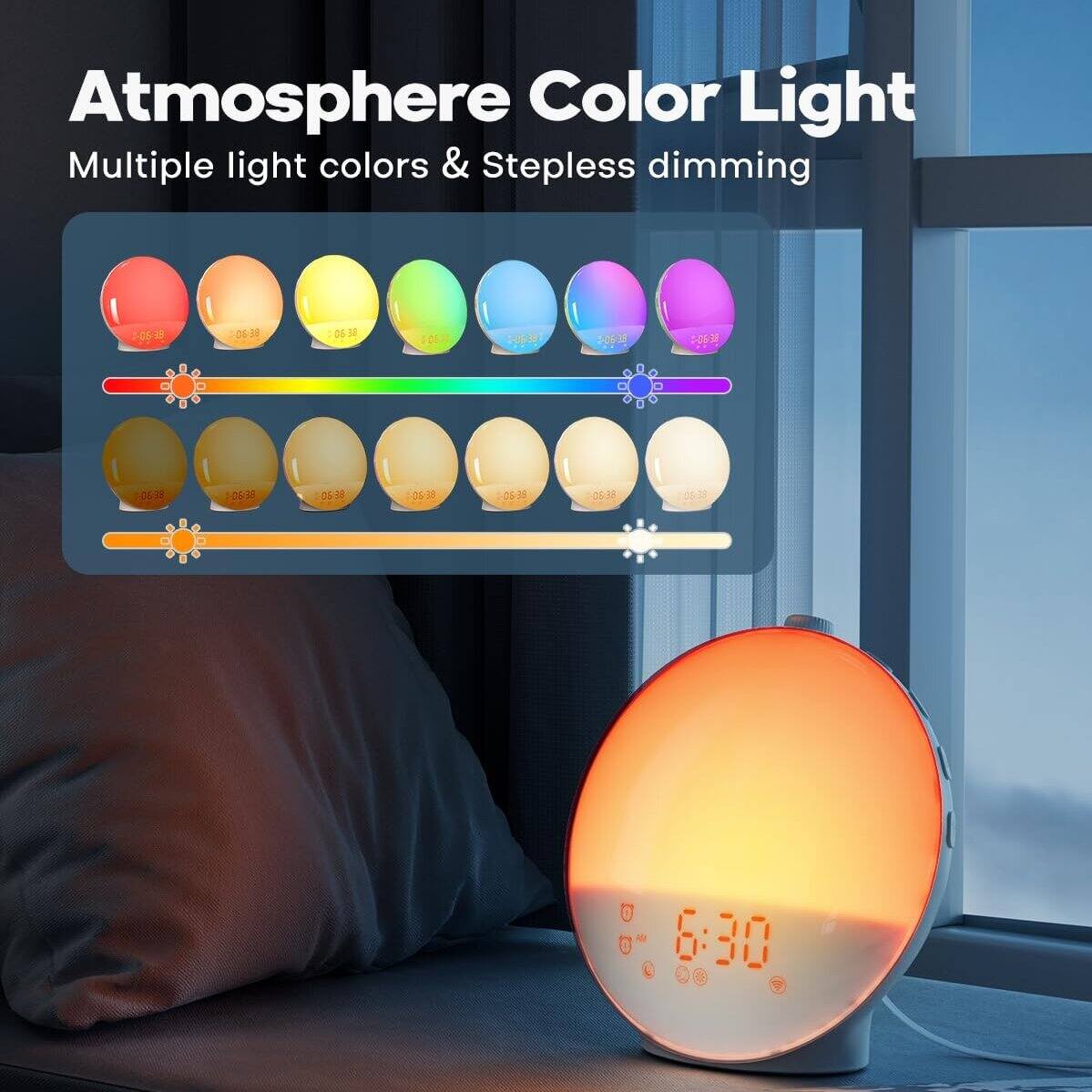 Atmosphere Color Light  
Multiple light colors & Stepless dimming