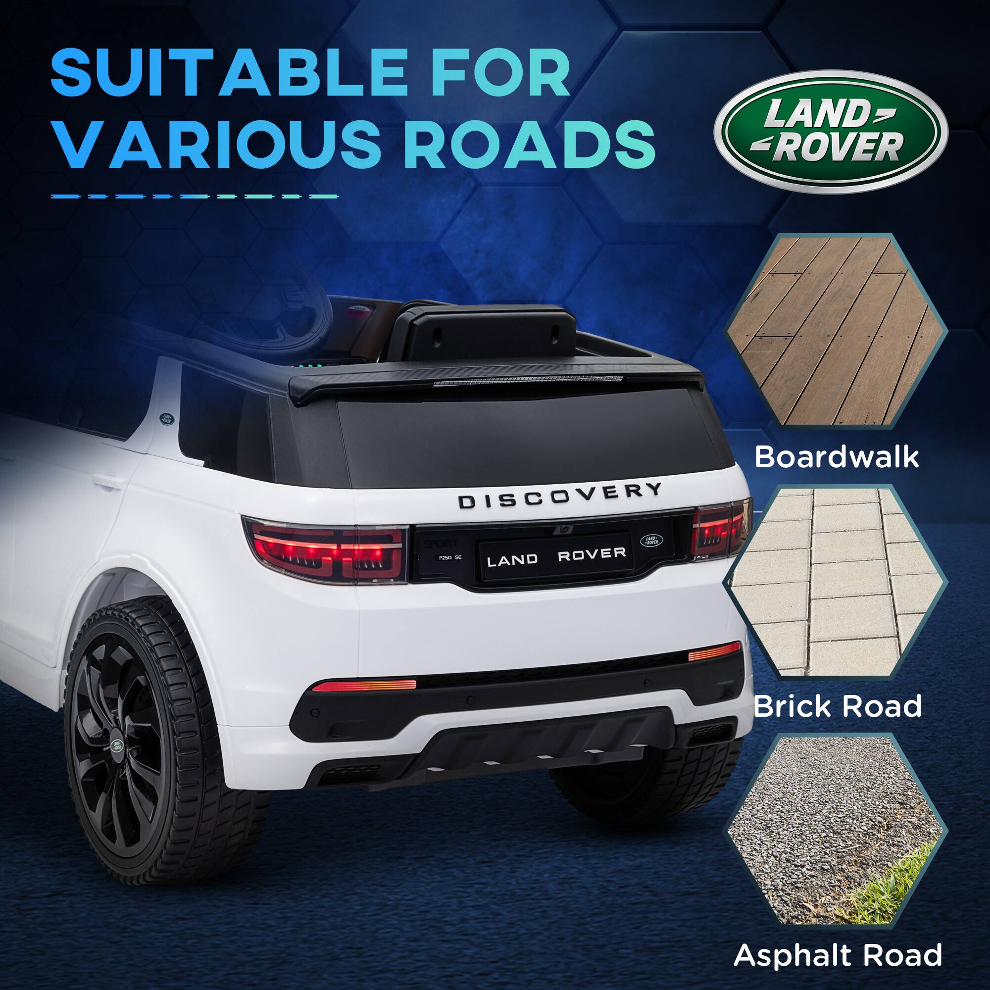 SUITABLE FOR VARIOUS ROADS

LAND ROVER

Boardwalk
Brick Road
Asphalt Road