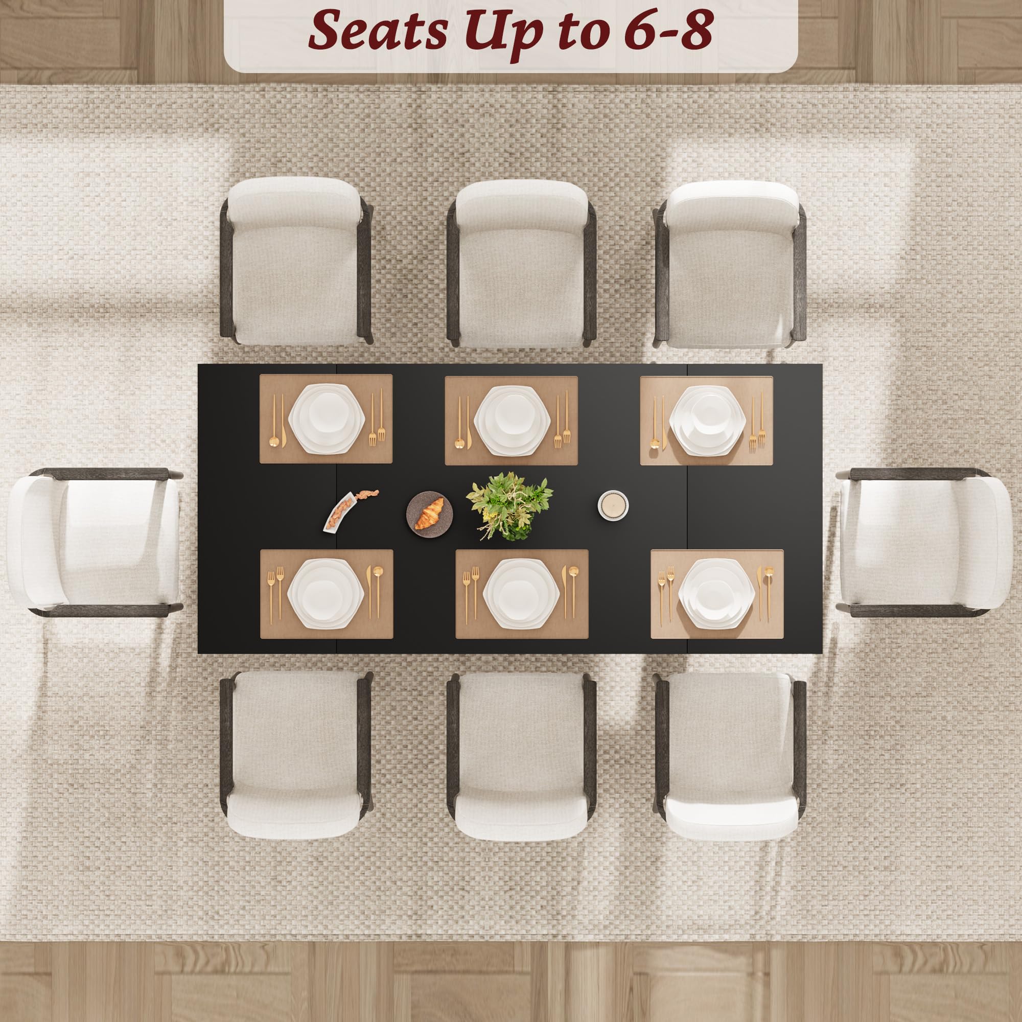 Seats Up to 6-8